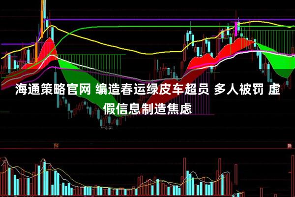 海通策略官网 编造春运绿皮车超员 多人被罚 虚假信息制造焦虑