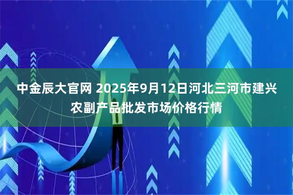 中金辰大官网 2025年9月12日河北三河市建兴农副产品批发市场价格行情